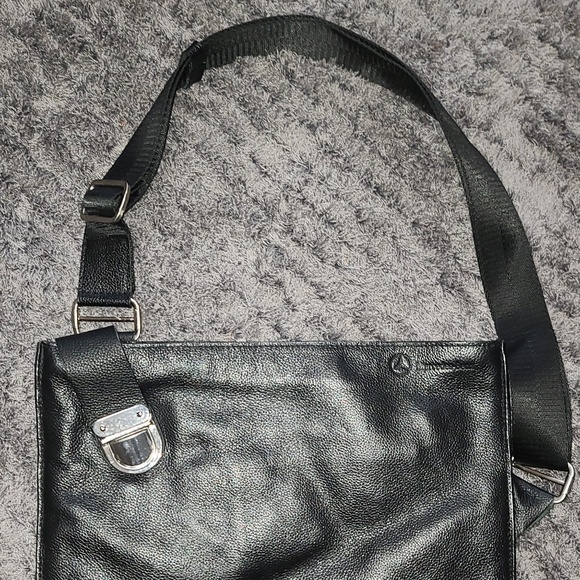 MERCEDES-BENZ leather crossbody purse
